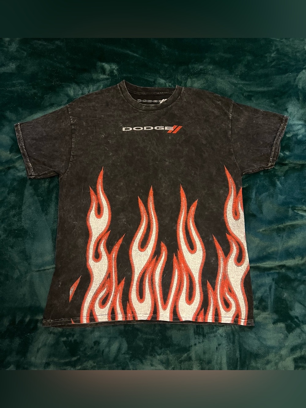 Fashion Nova Dodge Flames Washed Tee Men S/P